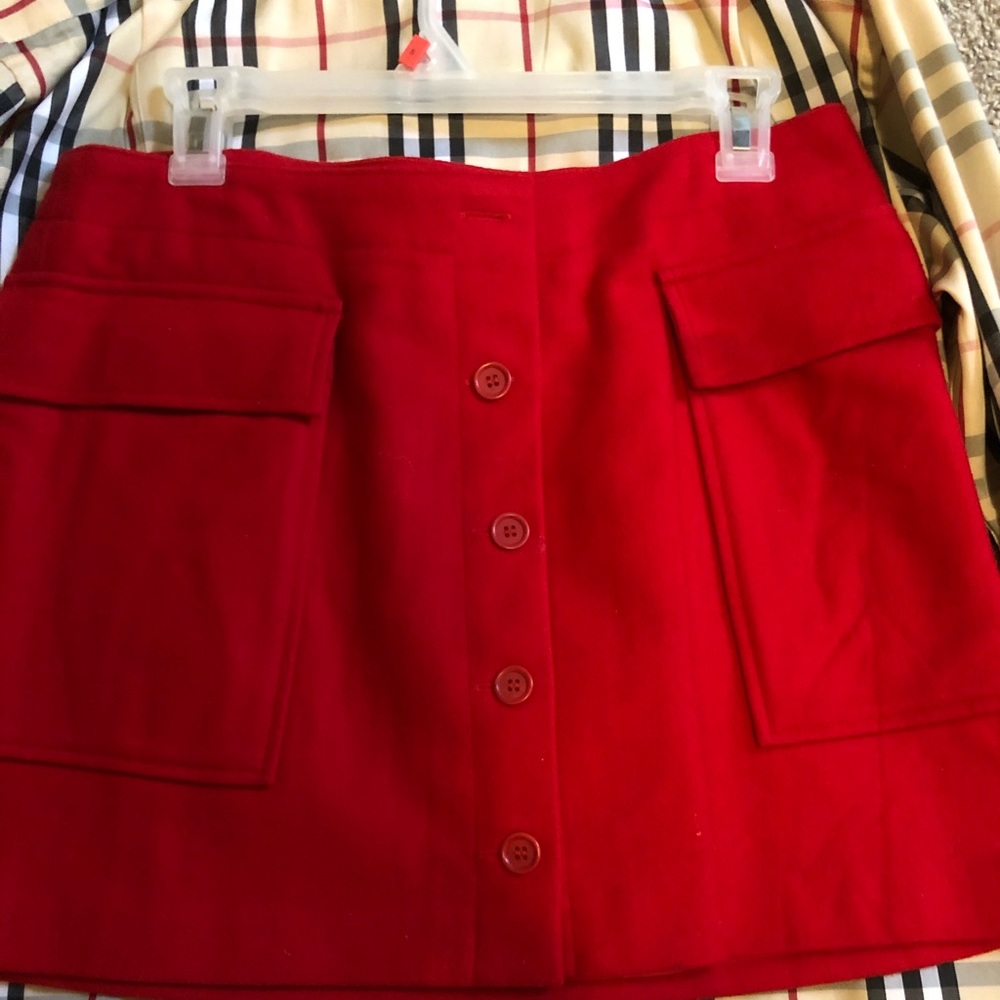 Wool Mini Skirt